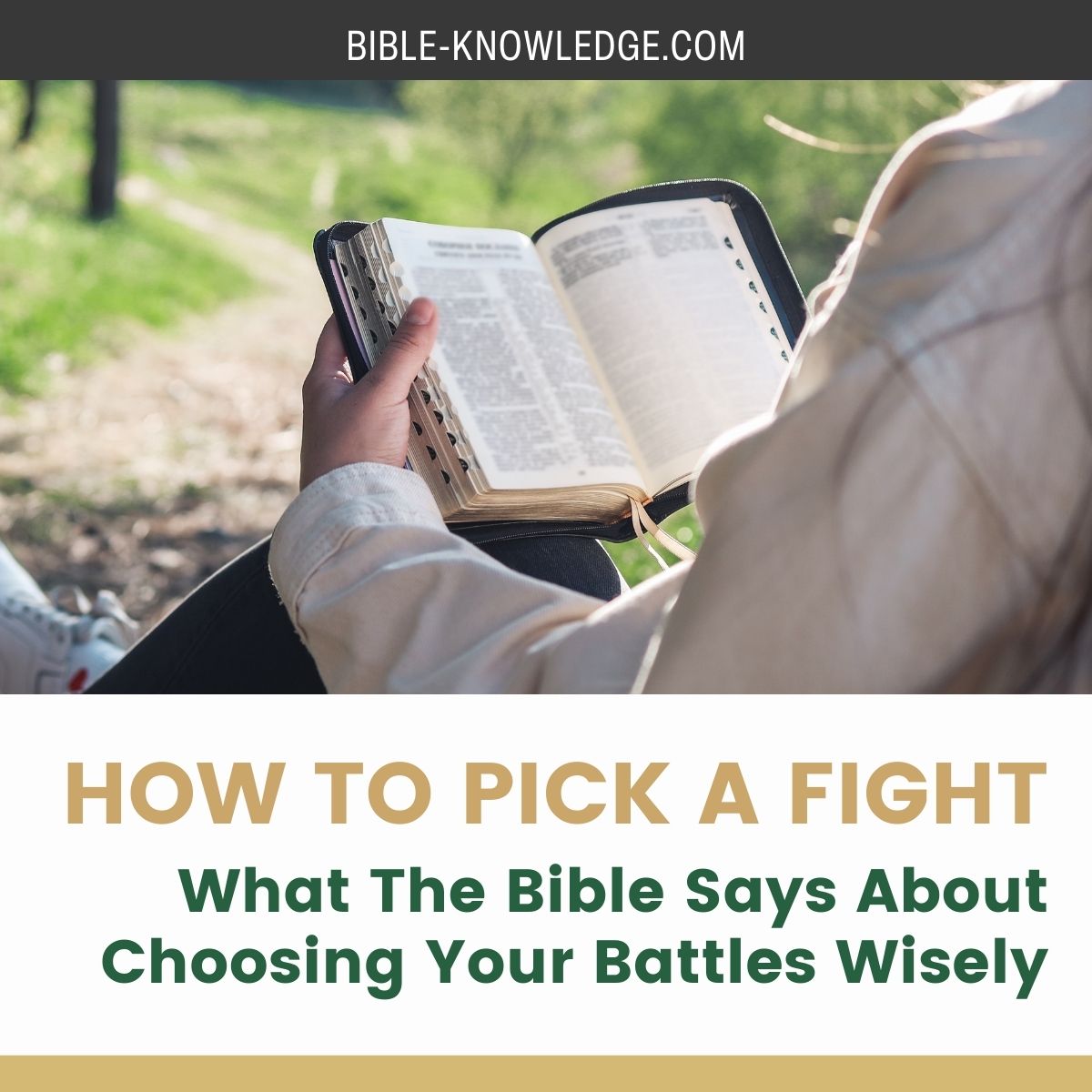 What the Word of God Says About Choosing Your Battles Wisely