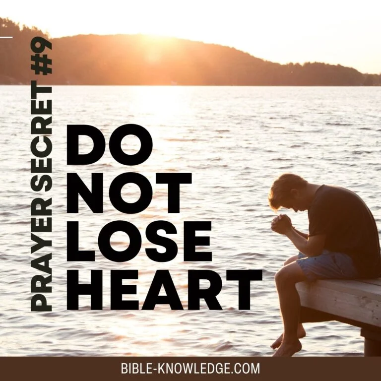 Prayer Secret 9 - Do Not Lose Heart