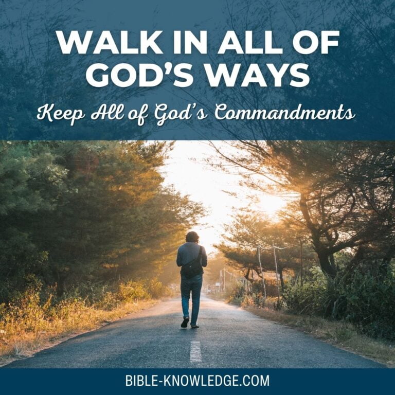 Walk in All of God's Ways - Keep All of God's Commandments