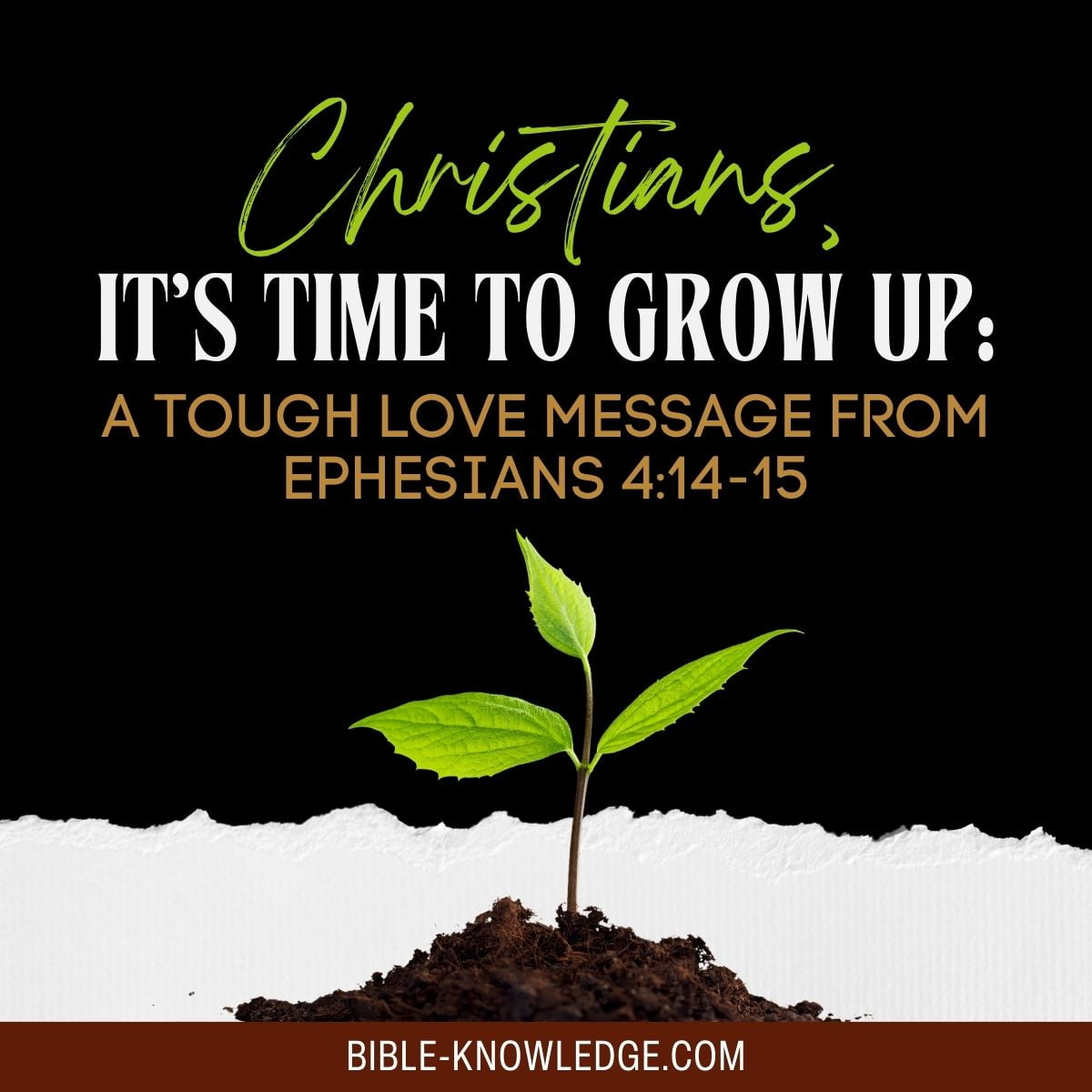 A Tough Love Message From Ephesians