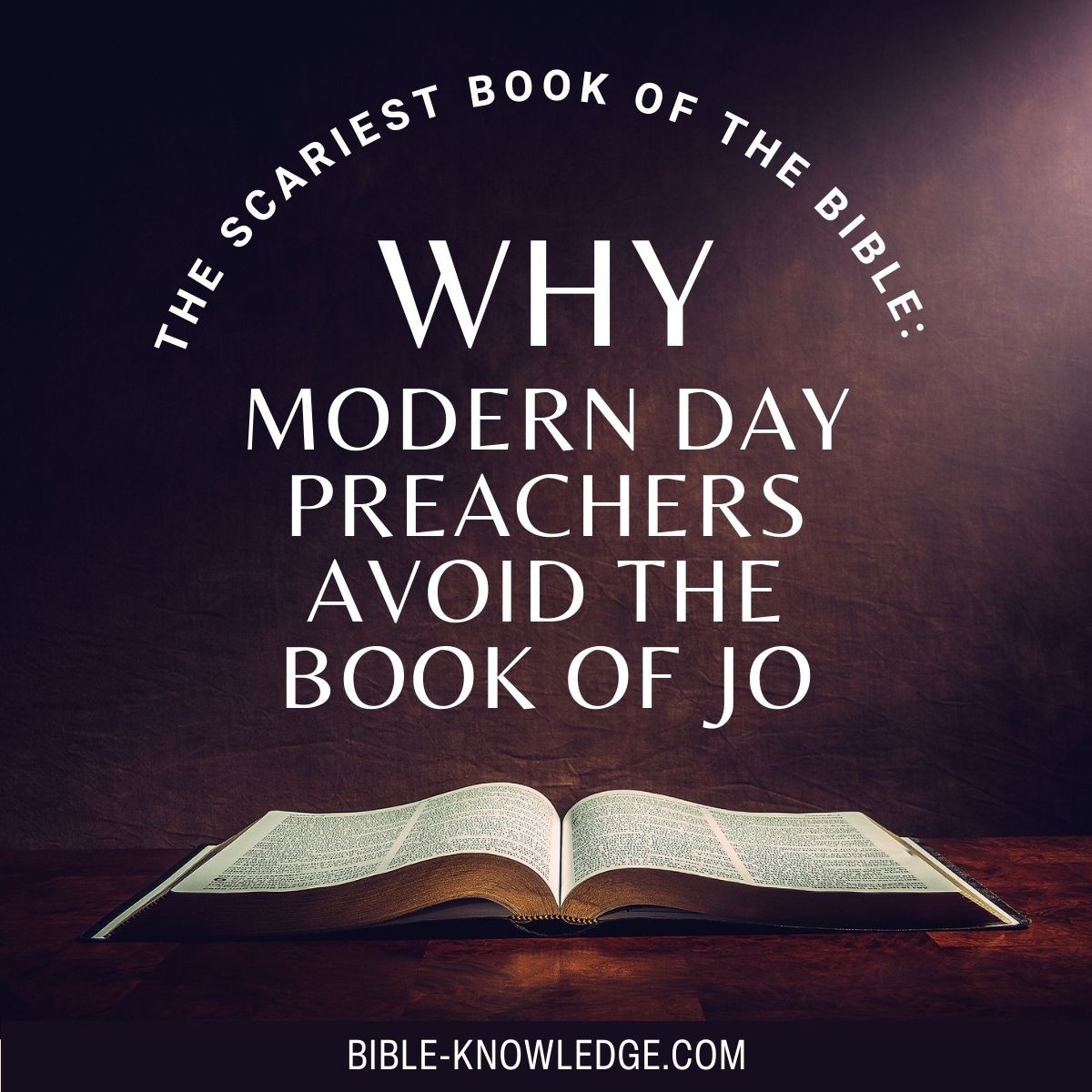 Why Modern Day Preachers Avoid the Book of Jo