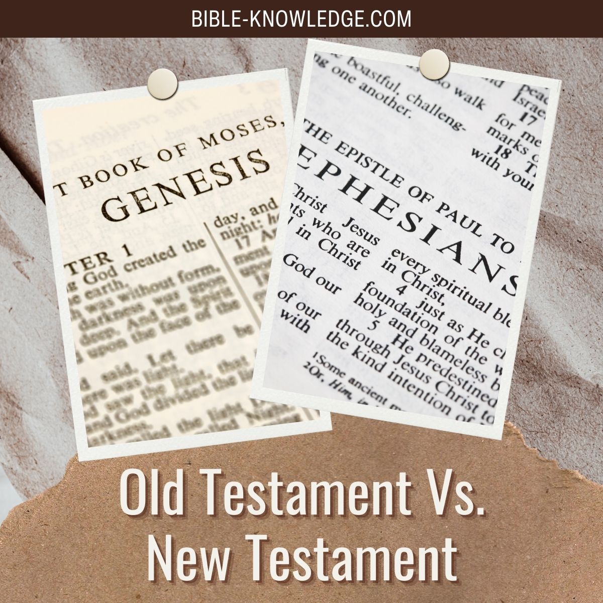 Old Testament Vs. New Testament