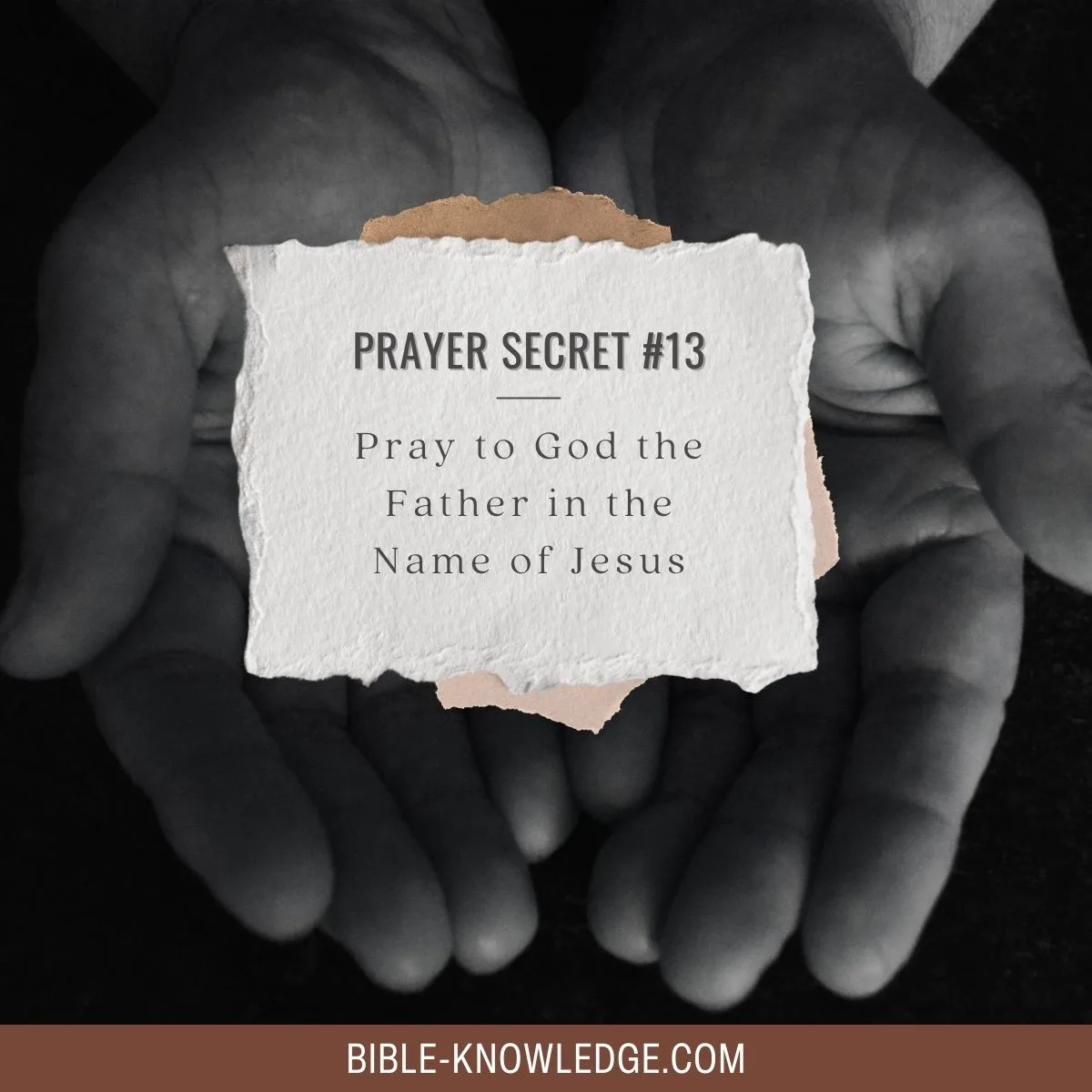 Pray to God the Father in the Name of Jesus